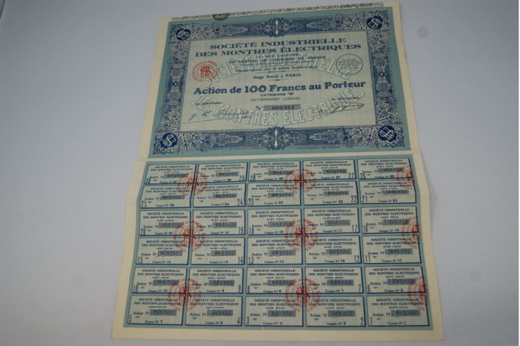 Société industrielle des montres éléctriques
