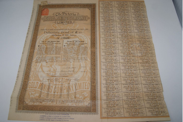 The Victoria gold mining company