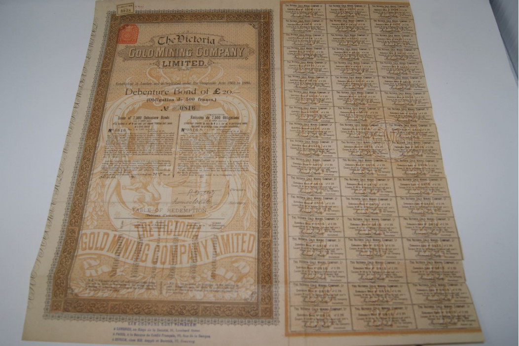 The Victoria gold mining company